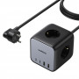 Ugreen CD268 Steckdosenwürfel 65W USB-A/USB-C + 3x AC, schwarz