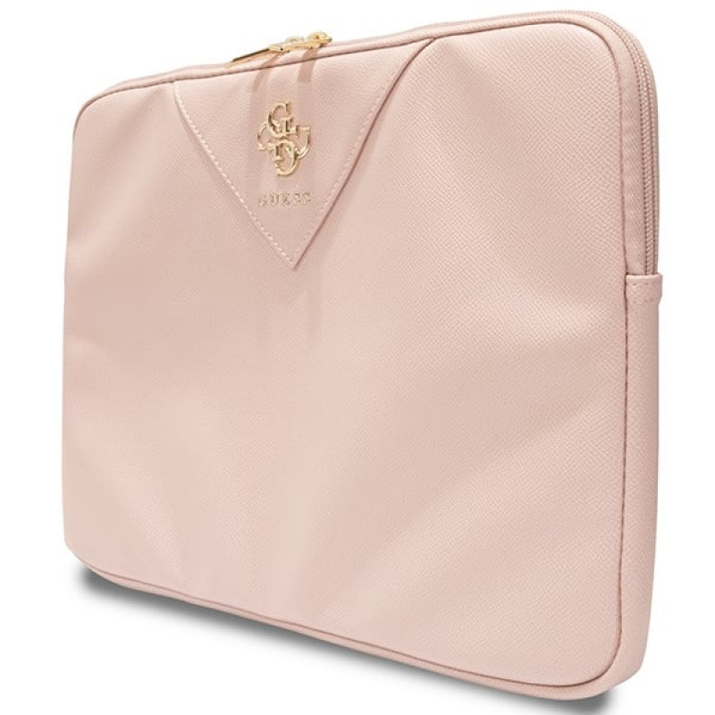 Guess GUCS14ZPGSTEGP Laptophülle, 14 Zoll, Triangle 4G, pink
