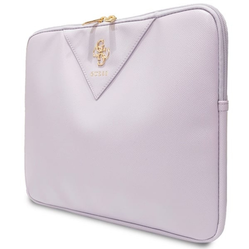 Guess GUCS14ZPGSTEGU Laptophülle, 14 Zoll, Triangle 4G, lila
