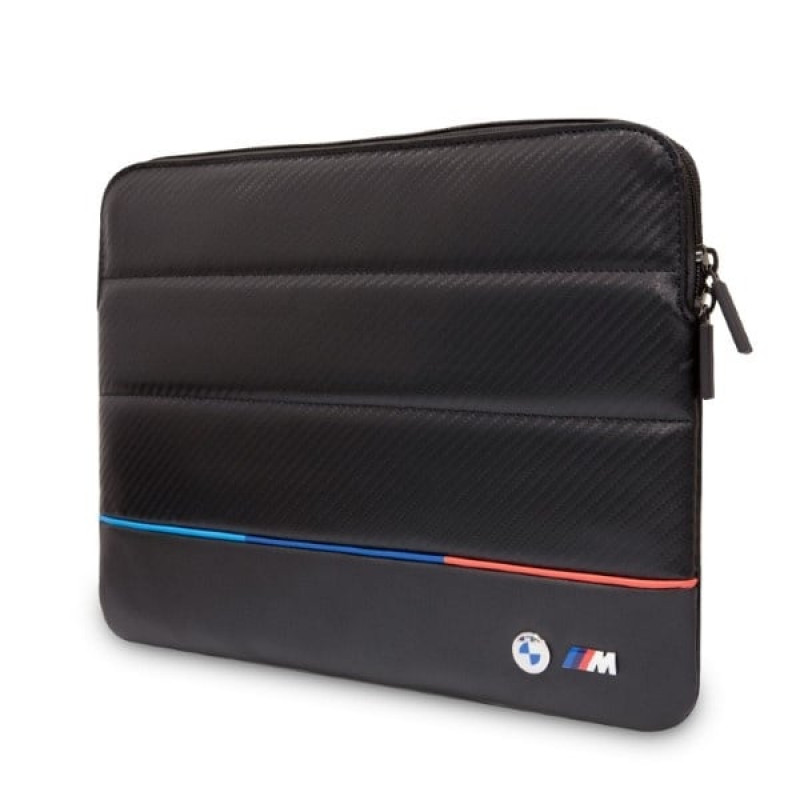 BMW BMCS14PUCARTCBK Laptophülle, 14 Zoll, schwarz Carbon Tricolor