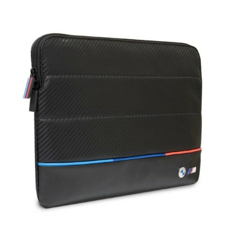 BMW BMCS14PUCARTCBK Laptophülle, 14 Zoll, schwarz Carbon Tricolor