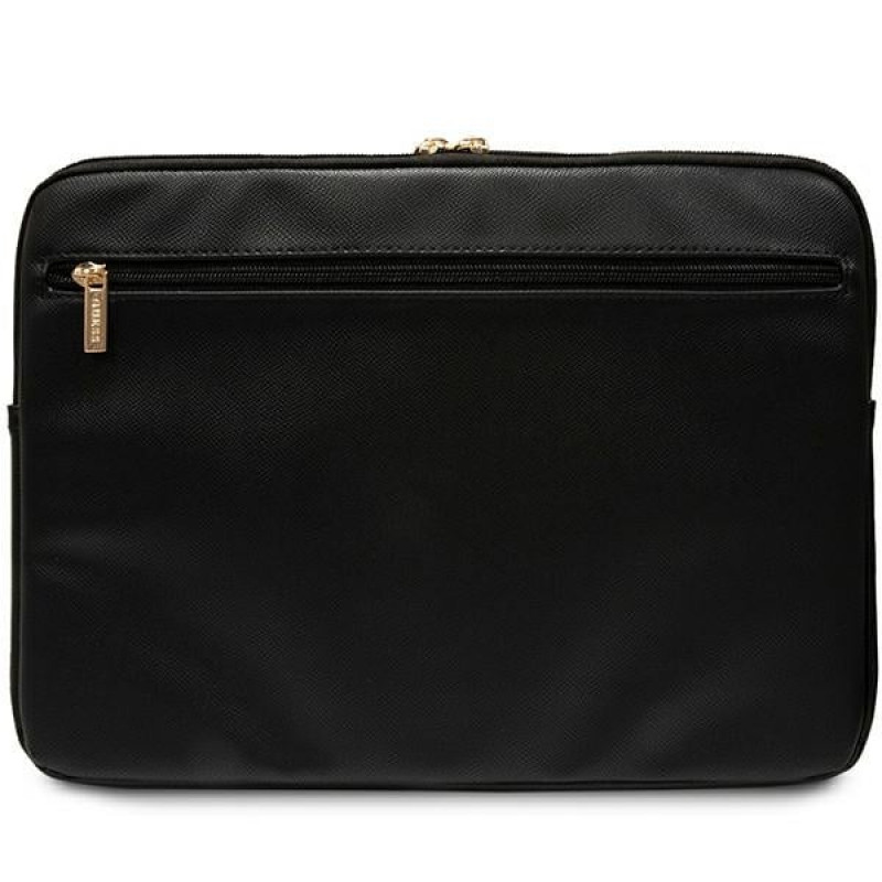 Guess GUCS16ZPGSTEGK ZIP Leather Triangle 4G Laptophülle 16", schwarz