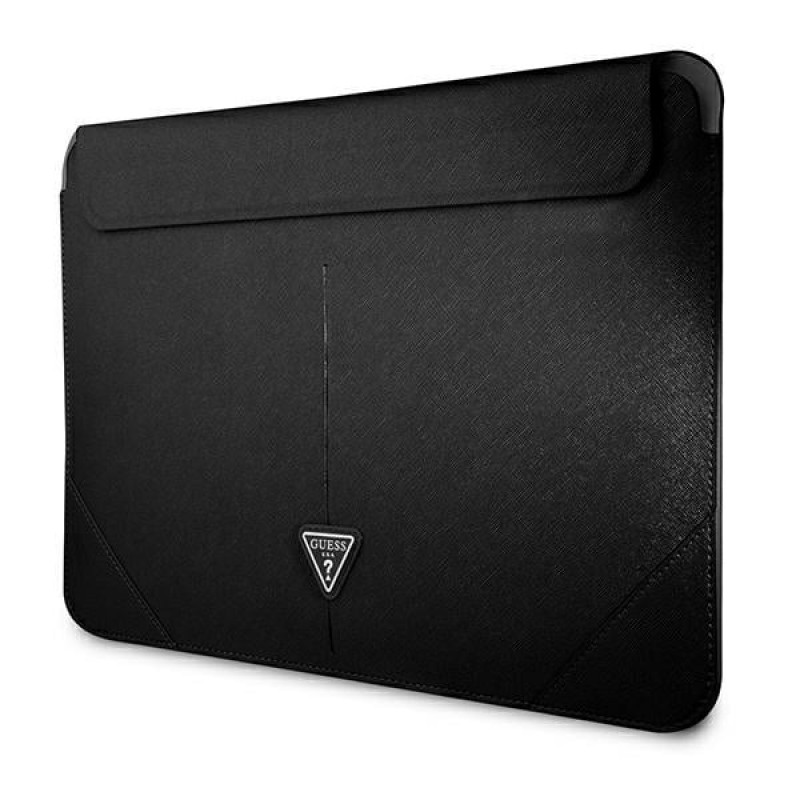 Guess GUCS14PSATLK Saffiano Triangle Logo Laptophülle 13/14", schwarz