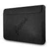 Guess GUCS13PUSASBK Saffiano Script Hülle für 13" Laptop, schwarz