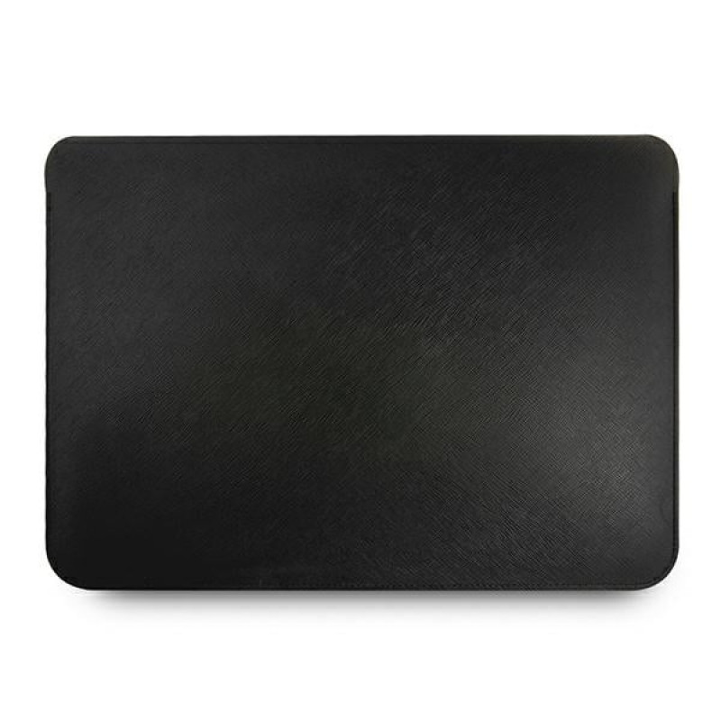 Guess GUCS13PUSASBK Saffiano Script Hülle für 13" Laptop, schwarz