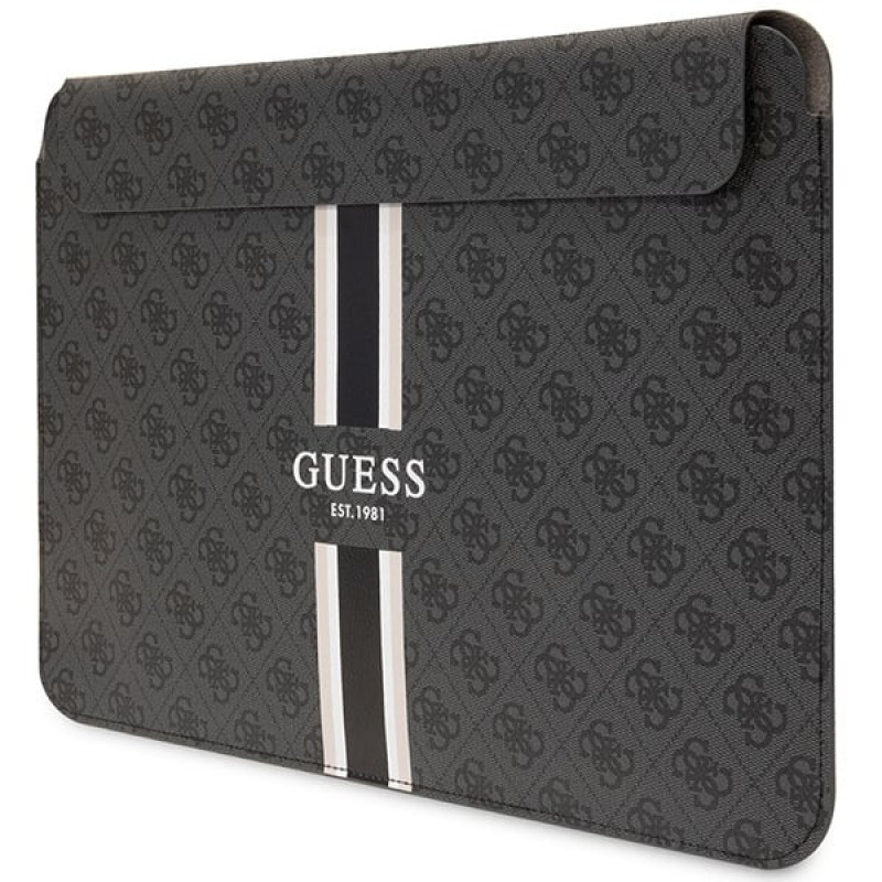 Guess GUCS14P4RPSK Laptophülle 14 Zoll, 4G Printed Stripes, schwarz
