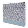 Guess GUCS14HGCFSEB Laptophülle 14 Zoll, GCube Stripes, blau