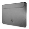 Guess GUCS14PSATLG Laptop-Hülle 13/14 Zoll, Saffiano Triangle, silber