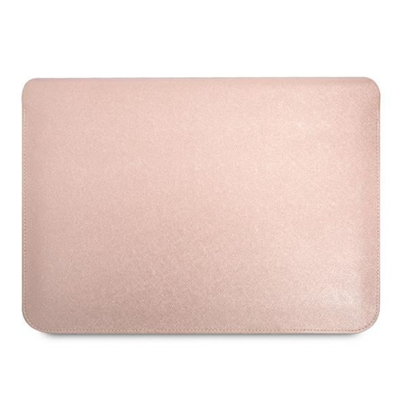 Guess GUCS16PSATLP Laptop-Hülle 16 Zoll, Saffiano Triangle, pink