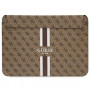 Guess GUCS14P4RPSW Laptophülle 14 Zoll, 4G Printed Stripes, braun