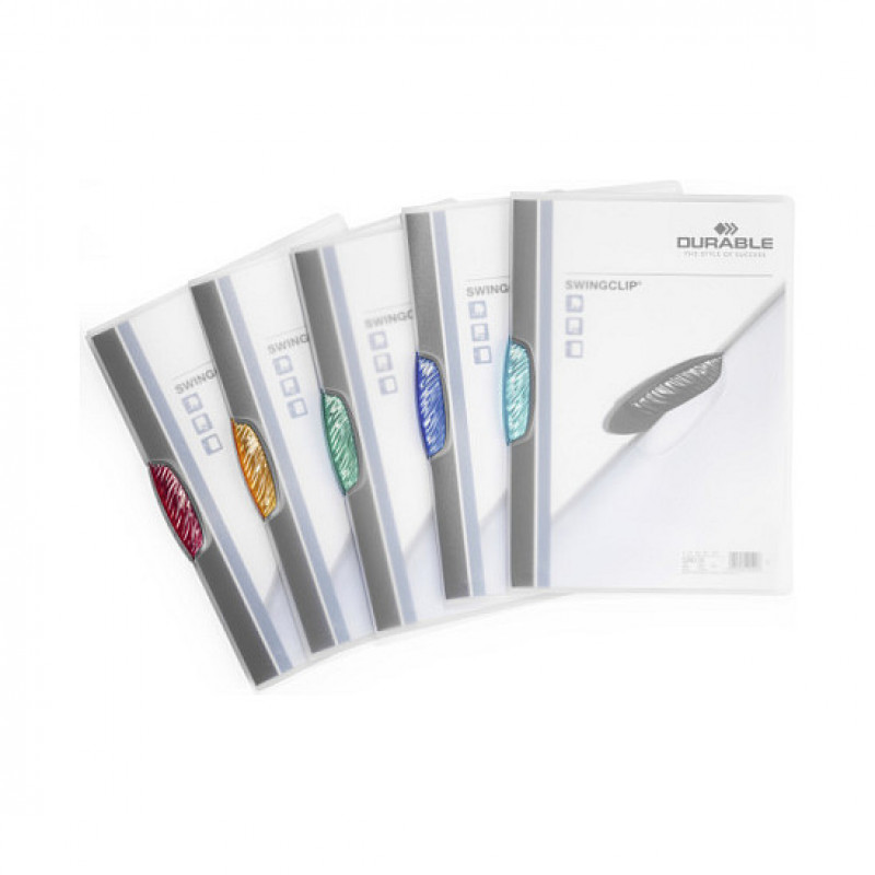 Durable SWINGCLIP 30 A4 Schnellhefter 226000, transparent (25 Stück)