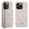 Guess GUBPM5P15L4GEMGP Apple iPhone 15 Pro Hardcase + 5000 mAh MagSafe Powerbank Bundle, 4G Metal Logo, pink