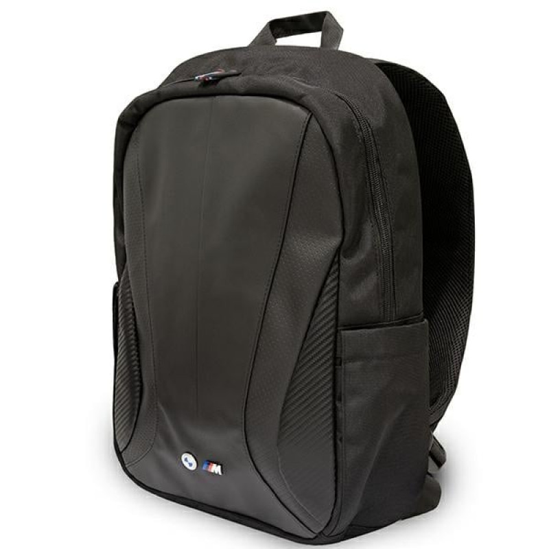 BMW BMBP15COSPCTFK Rucksack für Laptops bis 16 Zoll, schwarz, Carbon Tricolor, perforiert