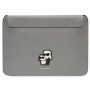 Karl Lagerfeld KLCS14SAKCPMG Laptophülle für 14", silber, Saffiano Karl&Choupette