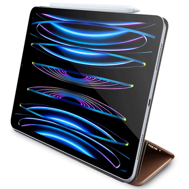 Guess GUFCP12PS4SGP Apple iPad Pro 12.9" (2020/2021/2022, 4./5./6. Generation) Bookcase, 4G Stripe Allover, Pink