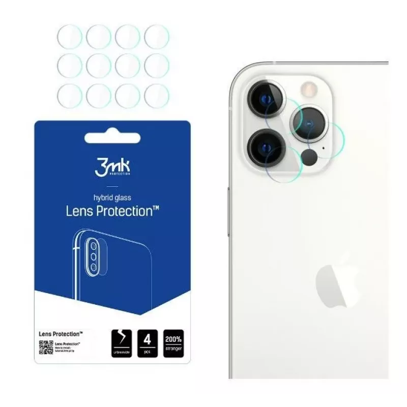 3MK Apple iPhone 12 Pro Max Objektivschutz aus gehärtetem Glas