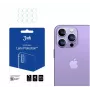3MK Apple iPhone 14 Pro/14 Pro Max Objektivschutz - Hartglas & Aluminiumlegierung, 9H Härte, Schwarz
