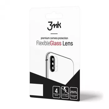3MK Apple iPhone X/XS FlexibleGlass Kamera-Glaslinse (4 PSC)