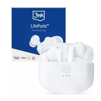 3MK LifePods Protection Bluetooth 5.3 ANC Technologie Weiß