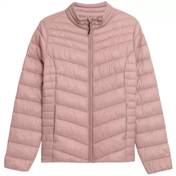 4F Damen gesteppte hellrosa Pufferjacke H4Z21 KUDP002 Größe S