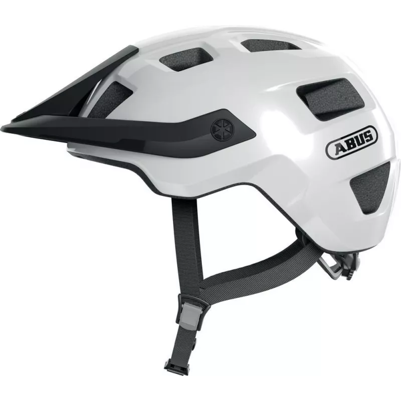 ABUS MoTrip Helm, Glänzend Weiß, Größe L (64710)