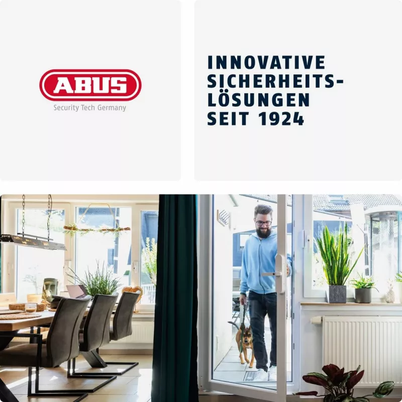 ABUS Security-Center ABEO10000 Bluetooth-Vorhängeschloss, Silber