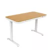 ACJ ACTIVEJET Elektrisch höhenverstellbarer Schreibtisch 120x60 ET119S Weiß/Eiche