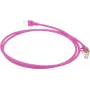 ACT Pink 5m LSZH U/FTP CAT6A Datacenter Slimline Patchkabel Snagless mit RJ45 Steckern (DC7405)