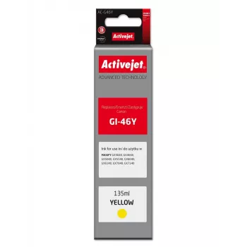 Activejet AC-G46Y Gelbe Tinten-Nachfüllflasche für Canon GI-46Y, 135 ml, Supreme-Serie