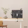 Activejet APB-002B rotierender perforierter Schreibtisch-Organizer mit Steckwand, matt schwarz