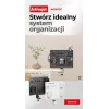 Activejet APB-002B rotierender perforierter Schreibtisch-Organizer mit Steckwand, matt schwarz