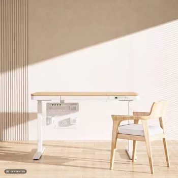 Activejet APB-002W Drehbarer Lochwand-Schreibtischorganizer, Grau und Weiß