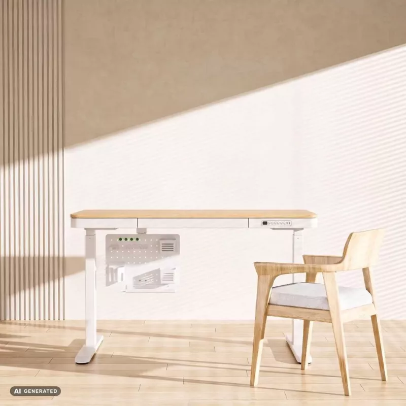 Activejet APB-002W Drehbarer Lochwand-Schreibtischorganizer, Grau und Weiß
