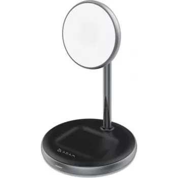 Adam Elements Omnia M2 MagSafe 2-in-1 Ladestation Schwarz APAADM2OGBK