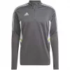 adidas Condivo 22 Herren-Trainings-Sweatshirt 1/2 Zip Grey Five/Weiß HD2312
