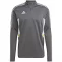 adidas Condivo 22 Herren-Trainings-Sweatshirt 1/2 Zip Grey Five/Weiß HD2312