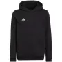 adidas Entrada 22 Hoody Kinder Sweatshirt Schwarz 116cm
