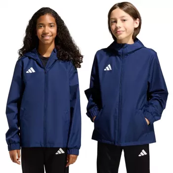 adidas Entrada 26 Allwetter-Jugendjacke Marineblau 128 cm