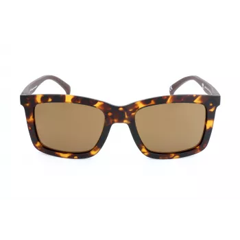 Adidas Herren AOR015 Sonnenbrille – mattschwarzes Gestell, graue Gläser – 53/20/140 mm