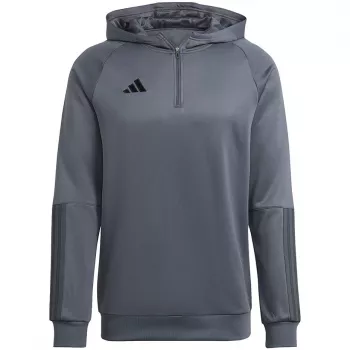 adidas Tiro 23 Competition Hoodie Mittelgrau Meliert HU1347