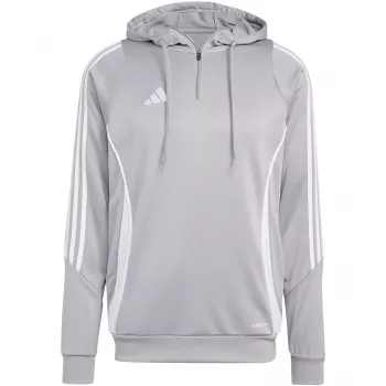 adidas Tiro 24 Training Hooded Trainings-Kapuzenpullover, grau, IR7551