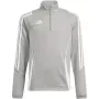 adidas Tiro 24 Trainings-Top Kinder Sweatshirt Grau 128cm