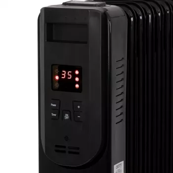 Camry CR 7814 Ölradiator mit Fernbedienung, 2500 W, 13 Rippen, Schwarz