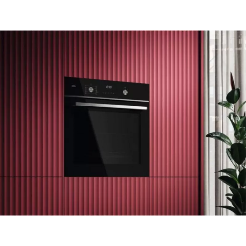AEG Backofen mit Ringheizkörper, einbaufähig, 71l, schwarz