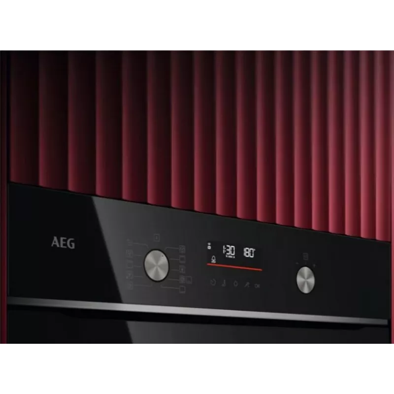 AEG Backofen mit Ringheizkörper, einbaufähig, 71l, schwarz