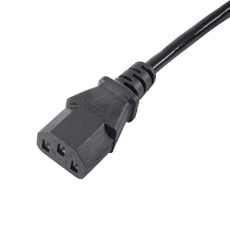 Akyga AK-PC-05A Netzkabel CEE 7/7 auf IEC C13, 5 m, schwarz