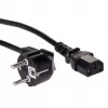 Akyga AK-PC-06A Netzkabel CEE 7/7 auf IEC C13, 3 m, schwarz