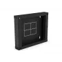 ALANTEC Rückteil (Scharnier / Neigung) für SW-18U-600-450-01-C Schrank, Schwarz 150mm
