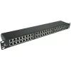 ALANTEC STP Cat.6 48 Ports IDC Patch Panel 2U 19 inch Rackmount Schwarz (PK050)