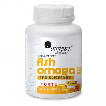 Aliness Fish Omega 3 FORTE Triglyceride 500/250 mg, 60 Kapseln
